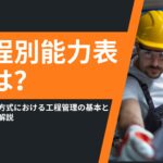 工程別能力表とは？トヨタ生産方式における工程管理の基本と活用方法を解説