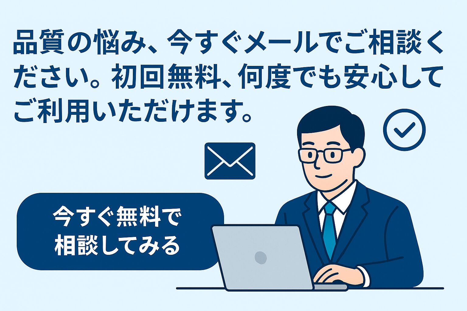 QMS認証パートナー：メール相談サービス①