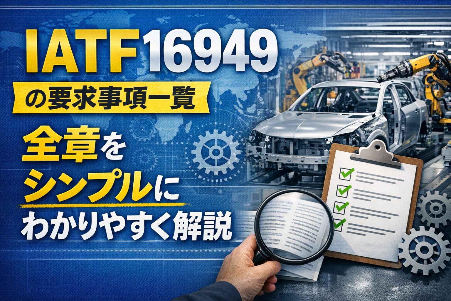 IATF16949の要求事項一覧：全章をシンプルにわかりやすく解説