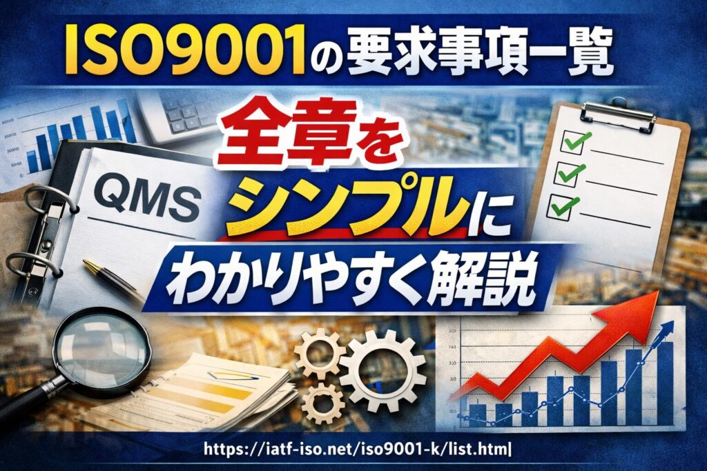ISO9001の要求事項一覧：全章をシンプルにわかりやすく解説