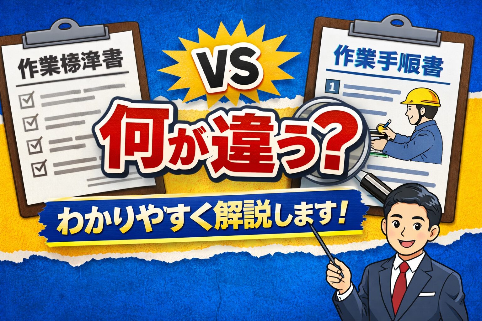 作業標準書と作業手順書は何が違う？わかりやすく解説します