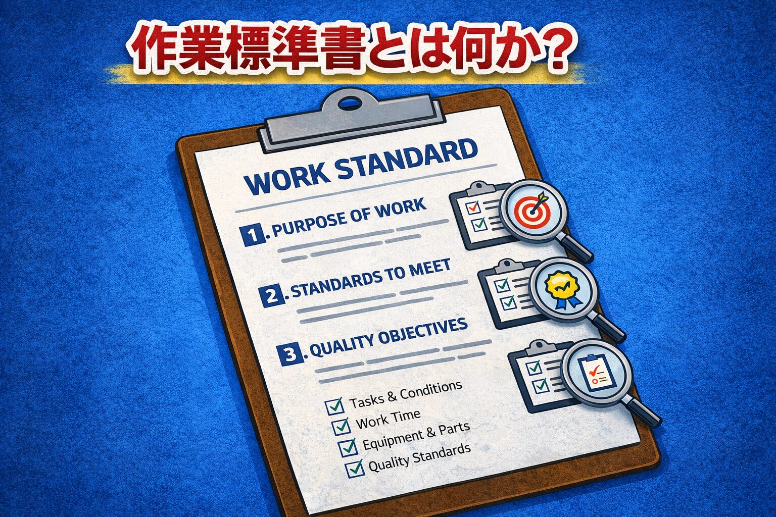作業標準書と作業手順書は何が違う?わかりやすく解説します①