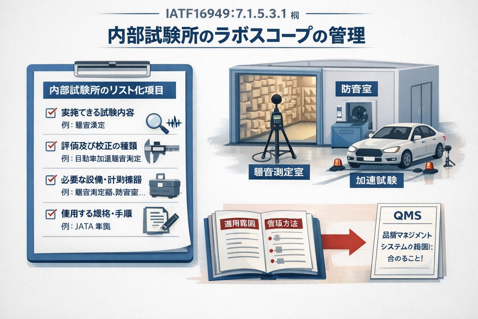 【IATF16949攻略】7.1.5.3.1：内部試験所の要求事項徹底解説！②