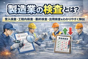 製造業の検査とは？受入検査・工程内検査・最終検査・出荷検査すべて解説