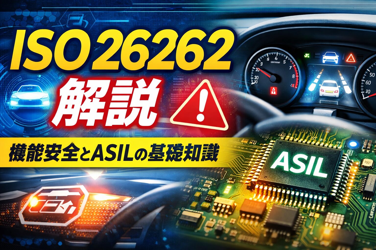 ISO 26262（機能安全）とは？対象範囲・ASIL・対応ポイントをわかりやすく解説