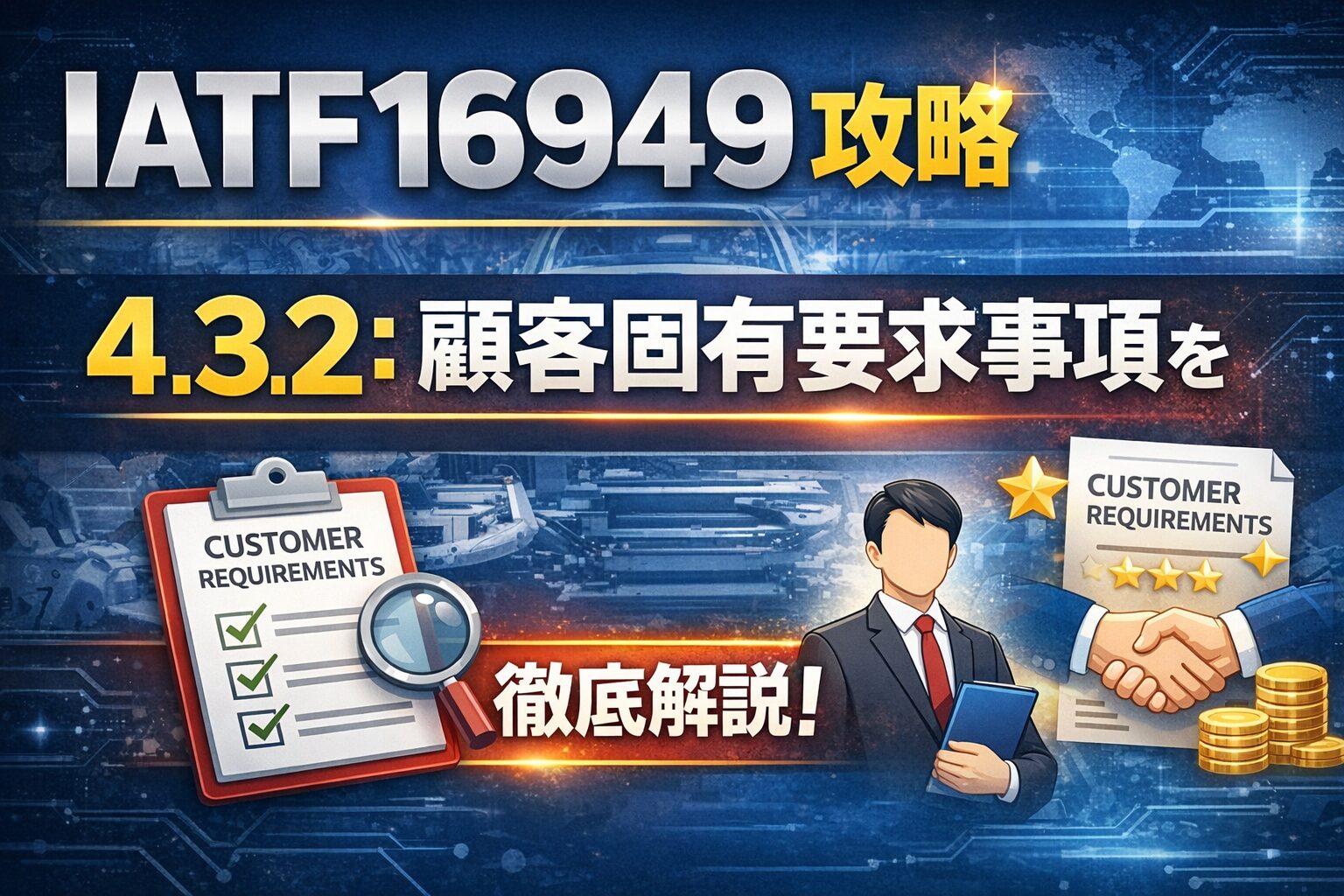 【IATF16949攻略】4.3.2：顧客固有要求事項を徹底解説！