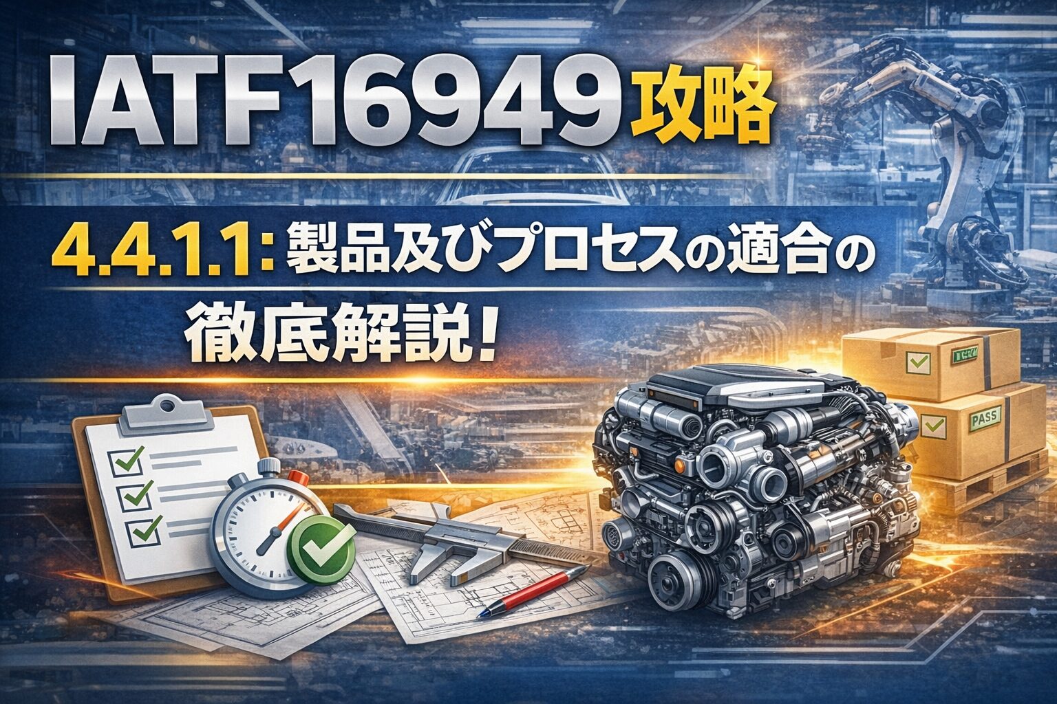 【IATF16949攻略】4.4.1.1：製品及びプロセスの適合の要求事項徹底解説！