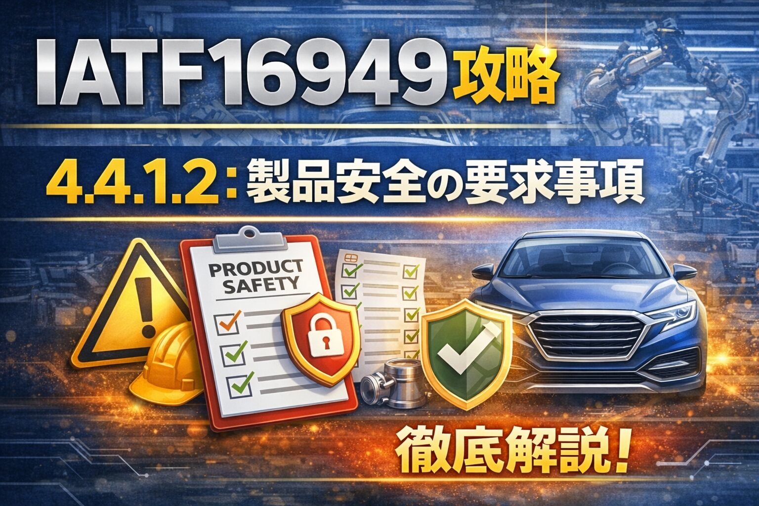 【IATF16949攻略】4.4.1.2：製品安全の要求事項徹底解説！