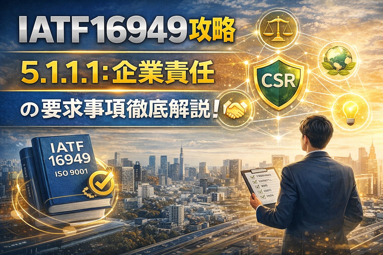 【IATF16949攻略】5.1.1.1：企業責任の要求事項徹底解説！