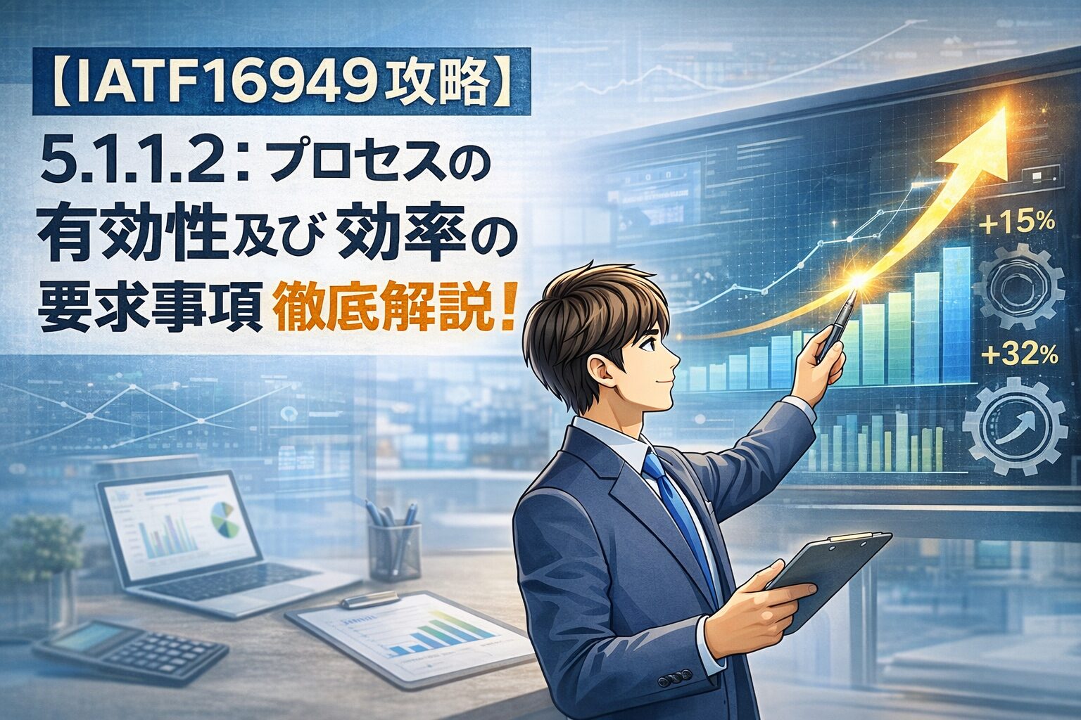 【IATF16949攻略】5.1.1.2：プロセスの有効性及び効率の要求事項徹底解説！