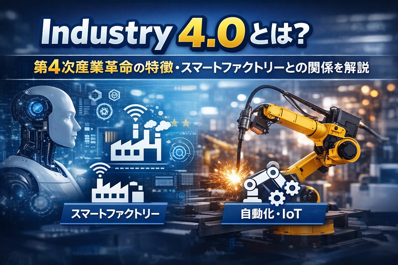Industry 4.0とは？第4次産業革命の特徴・スマートファクトリーとの関係を解説