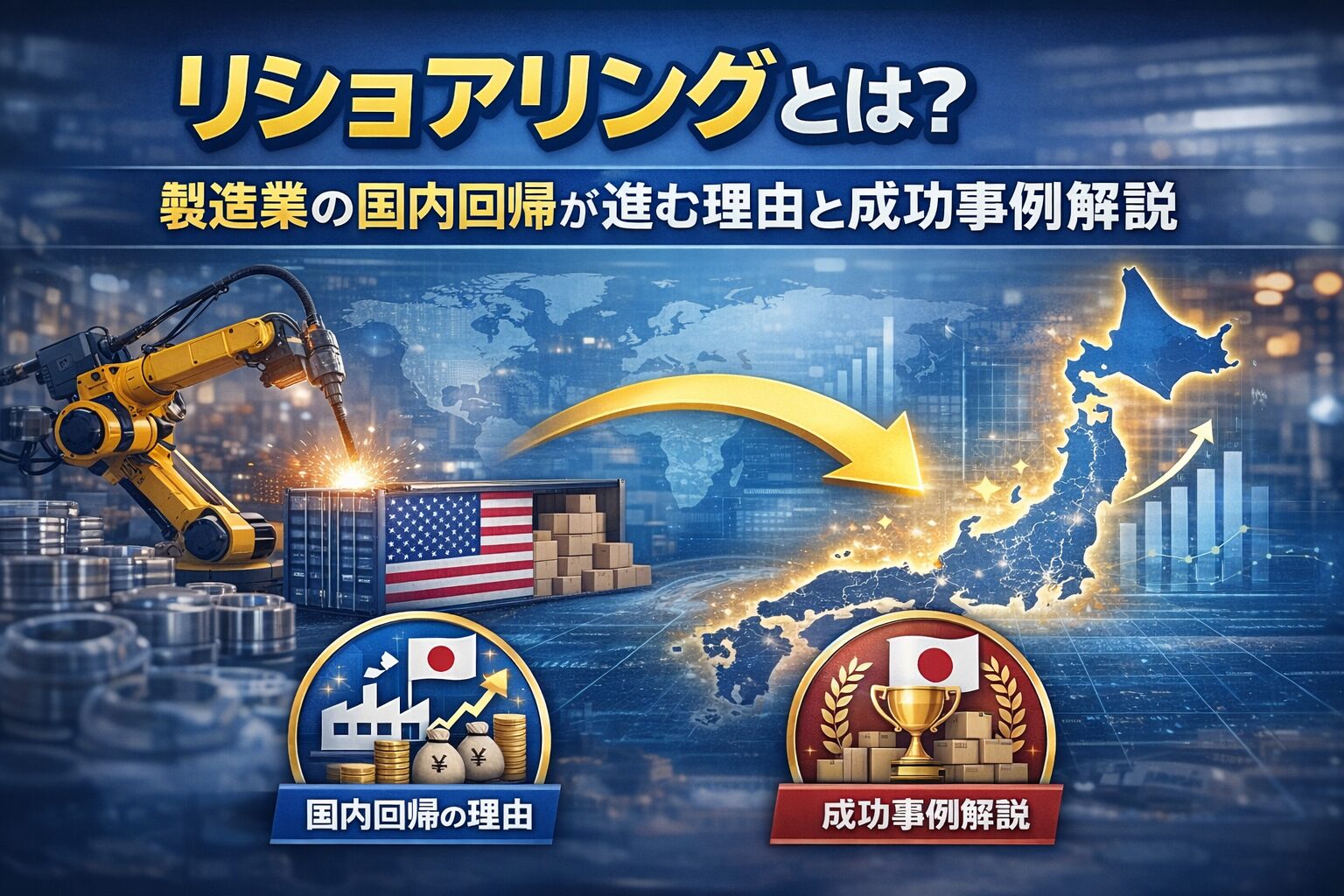 リショアリングとは？製造業の国内回帰が進む理由と成功事例解説