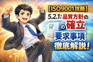 【ISO9001攻略】5.2.1：品質方針の確立の要求事項徹底解説！