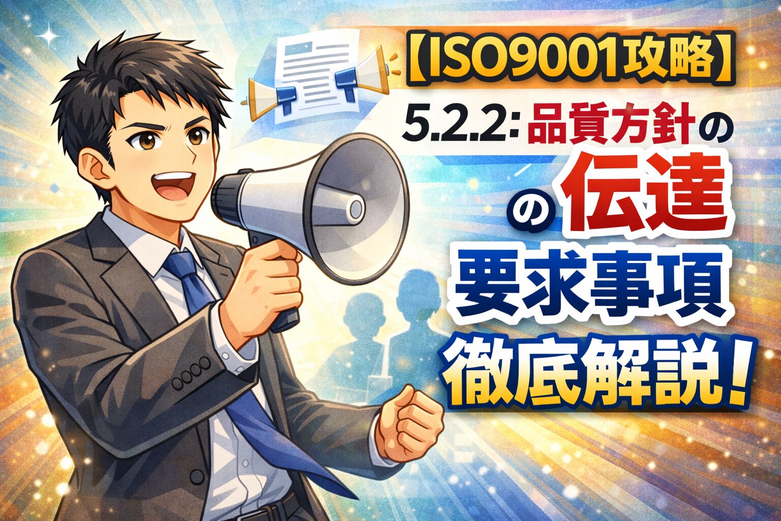 【ISO9001攻略】5.2.2：品質方針の伝達の要求事項徹底解説！