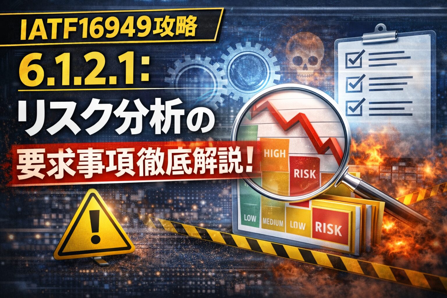 【IATF16949攻略】6.1.2.1：リスク分析の要求事項徹底解説！