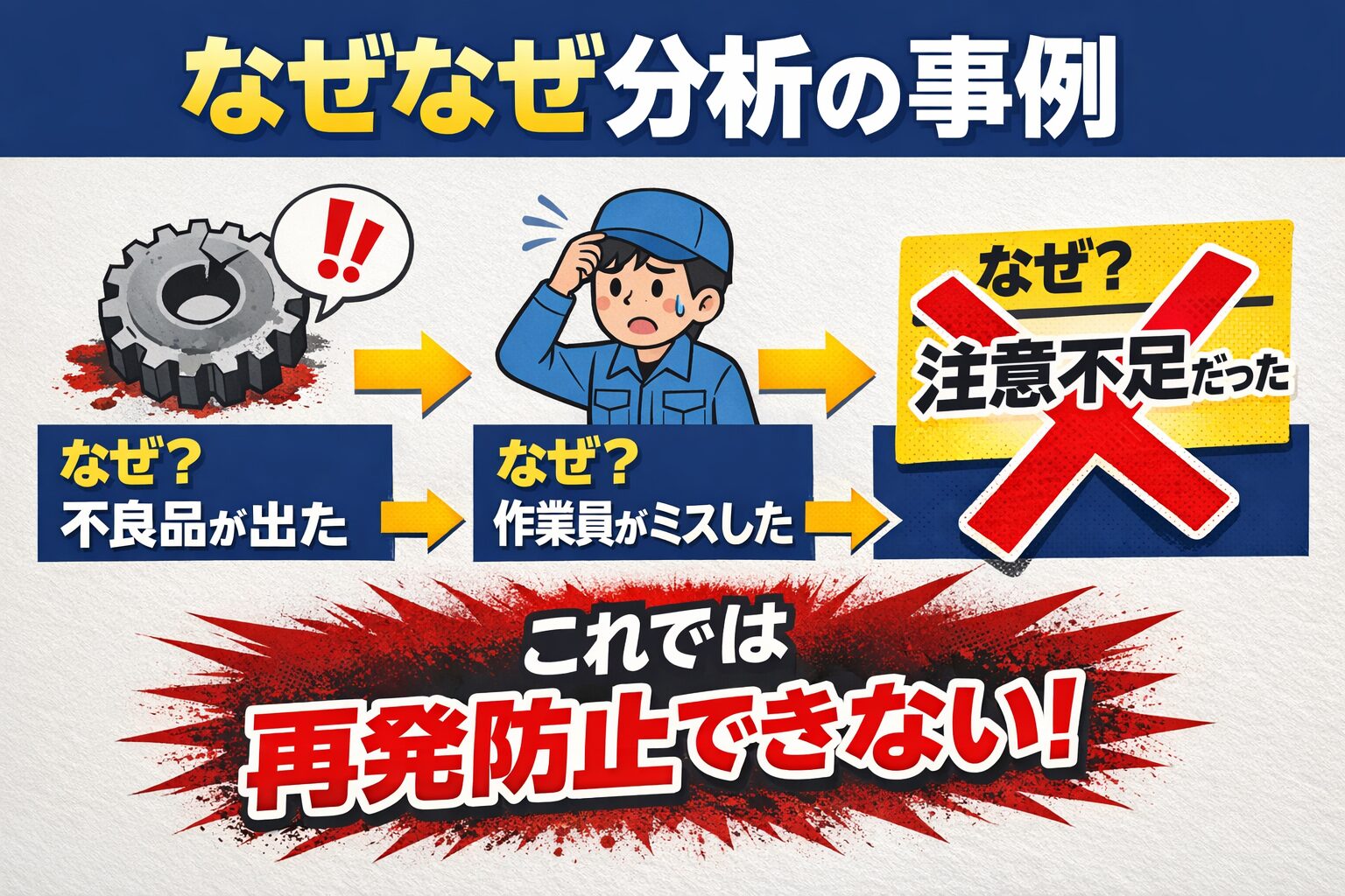 なぜなぜ分析の正しい使い方とは？トヨタ流問題解決で再発を防ぐ考え方①