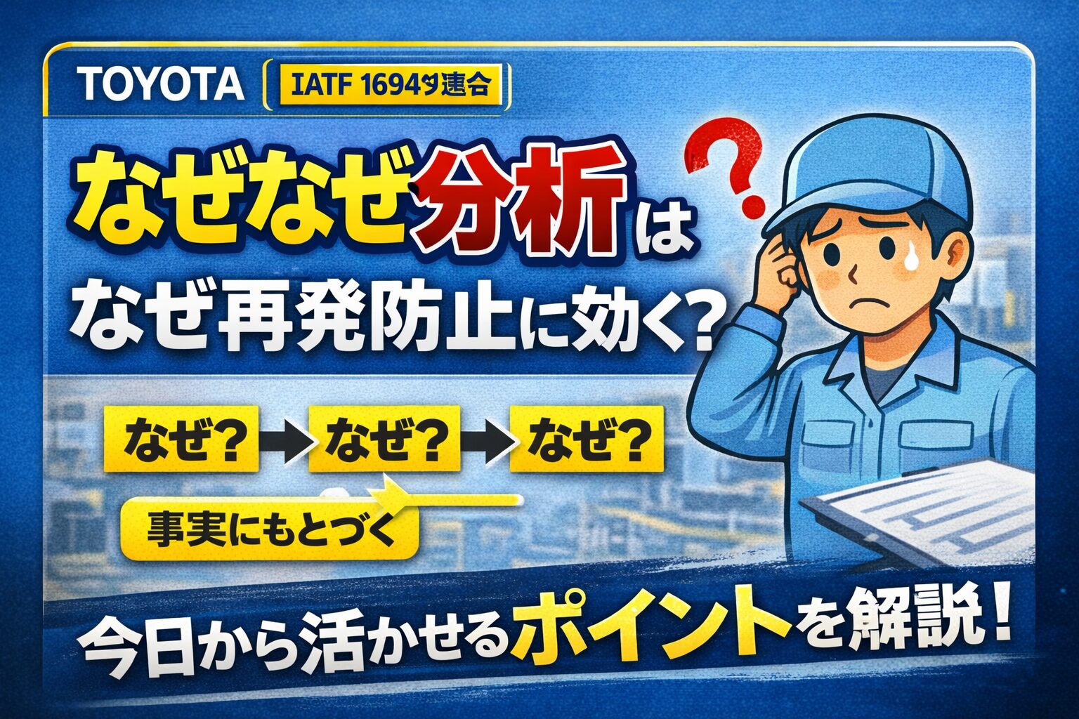 なぜなぜ分析の正しい使い方とは？トヨタ流問題解決で再発を防ぐ考え方