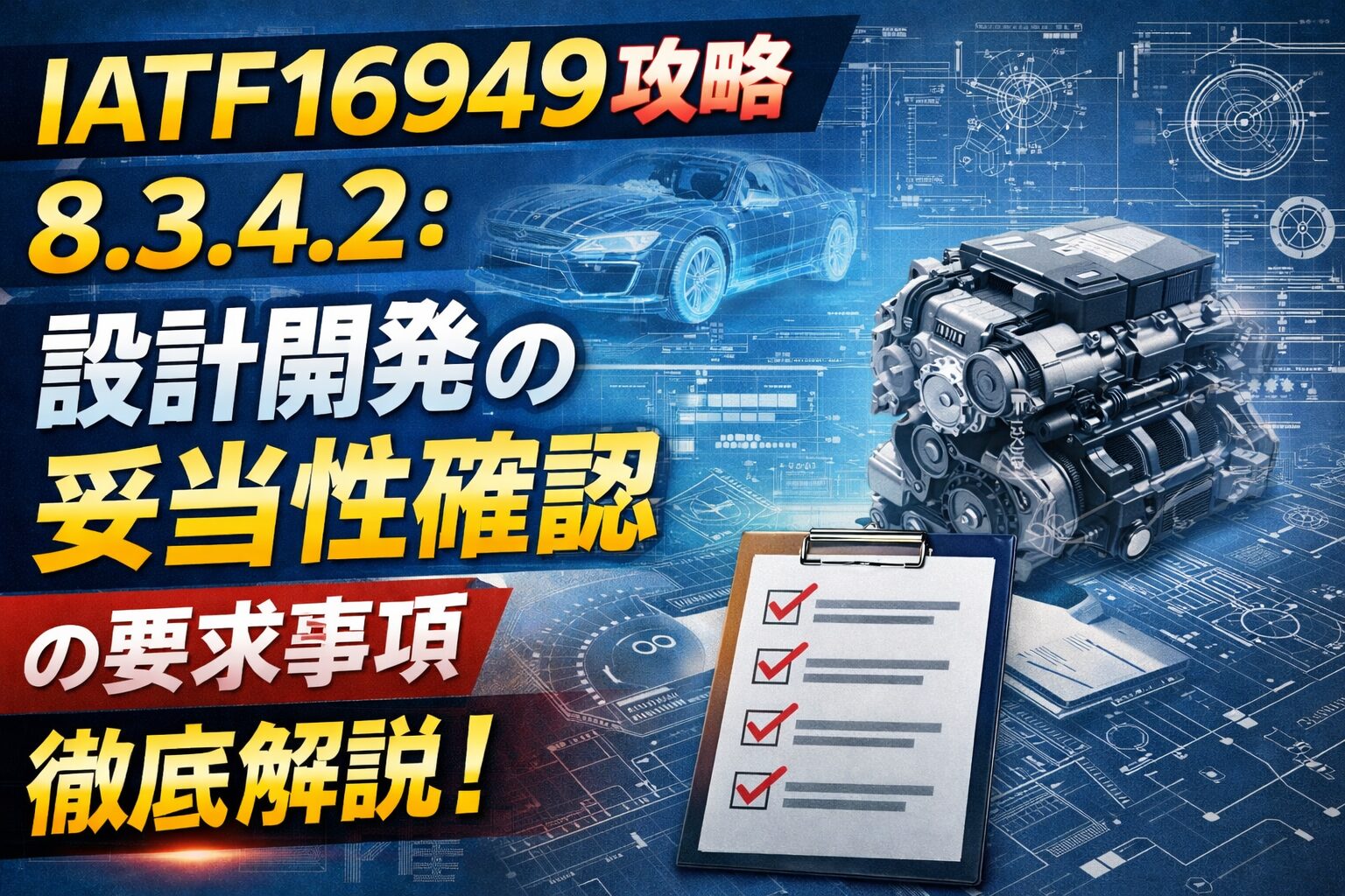 【IATF16949攻略】8.3.4.2：設計開発の妥当性確認の要求事項徹底解説！
