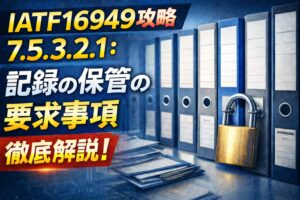 【IATF16949攻略】7.5.3.2.1：記録の保管の要求事項徹底解説！