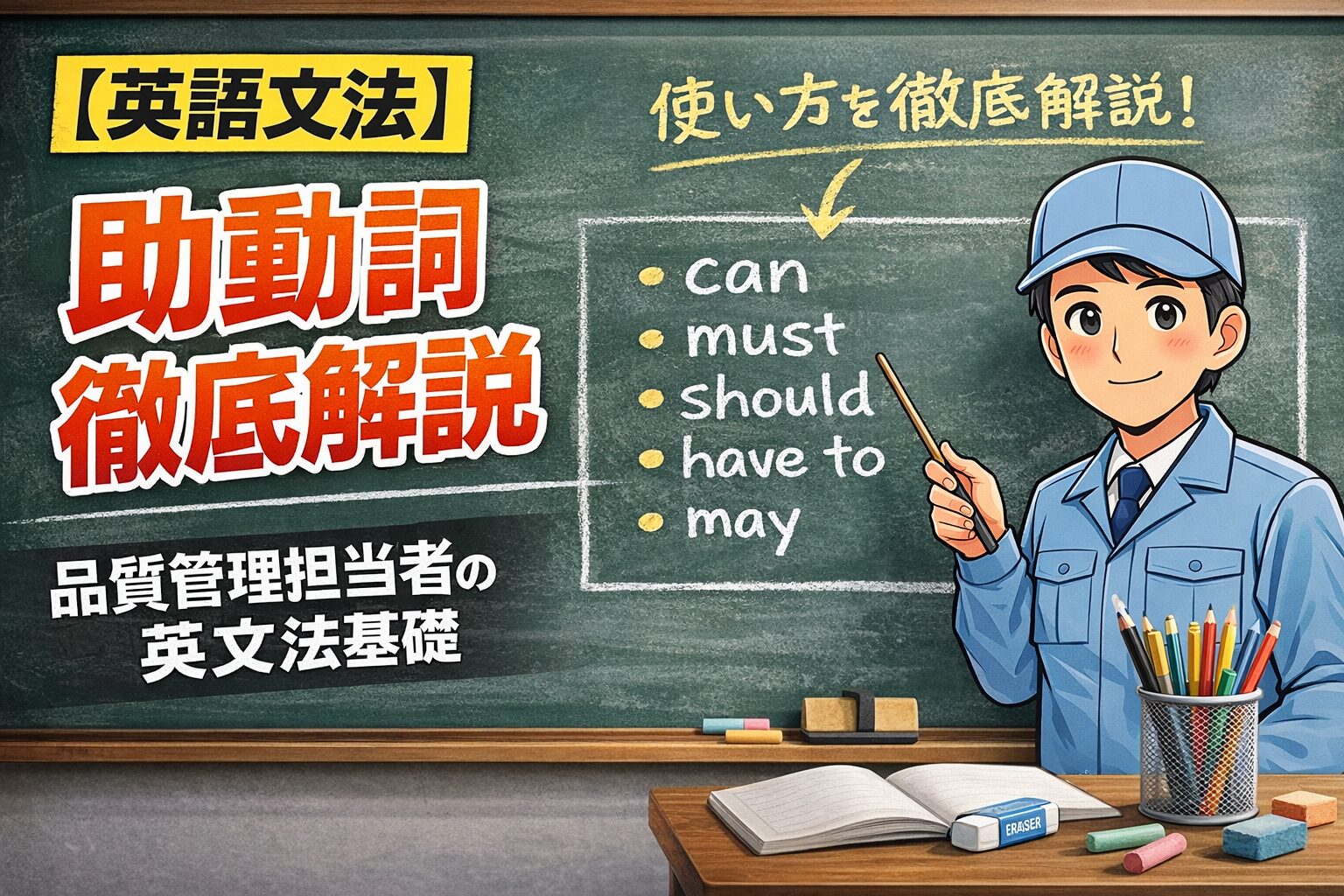 【英語文法】助動詞徹底解説：品質管理担当者のための英文法基礎｜