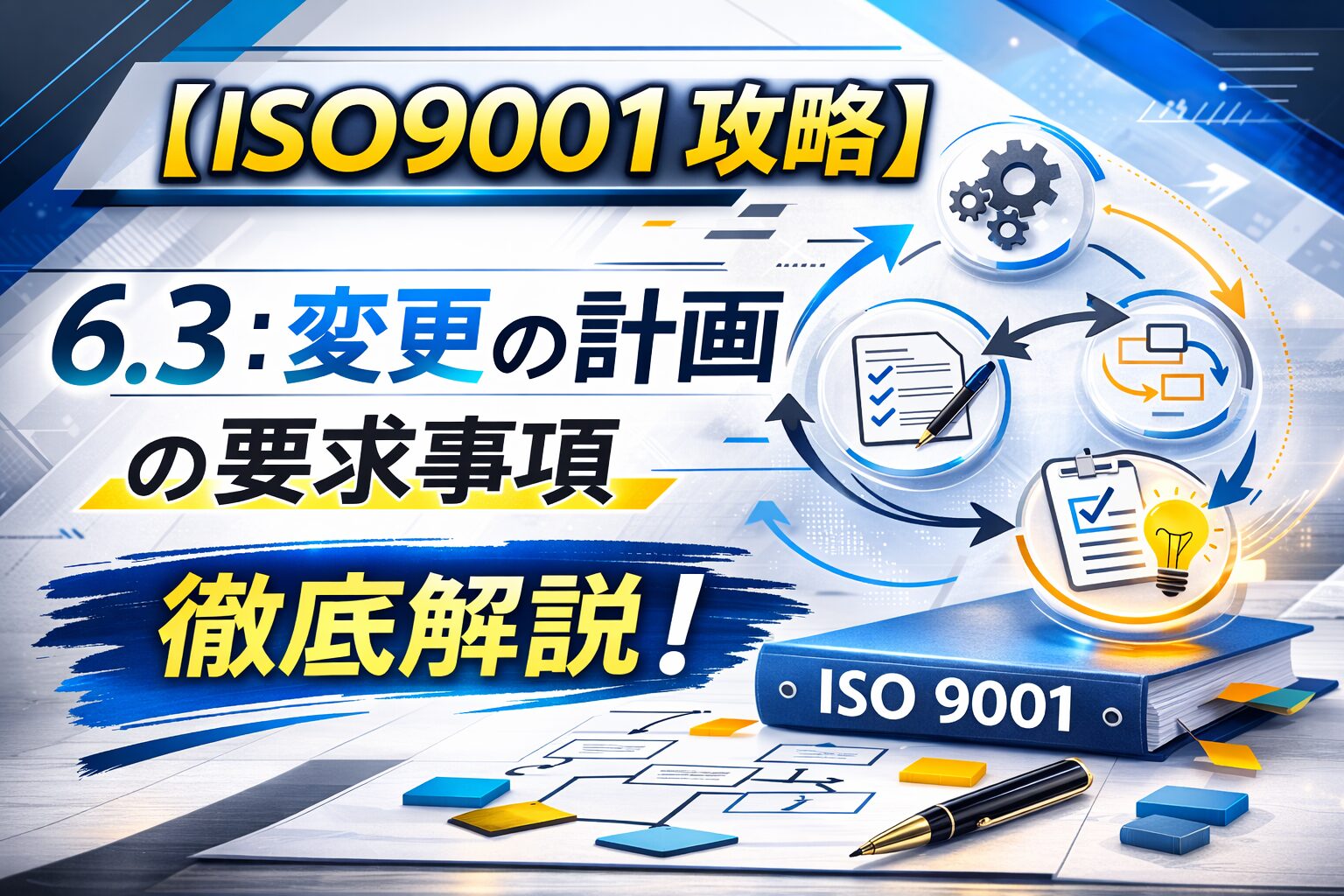 【ISO9001攻略】6.3：変更の計画の要求事項徹底解説！