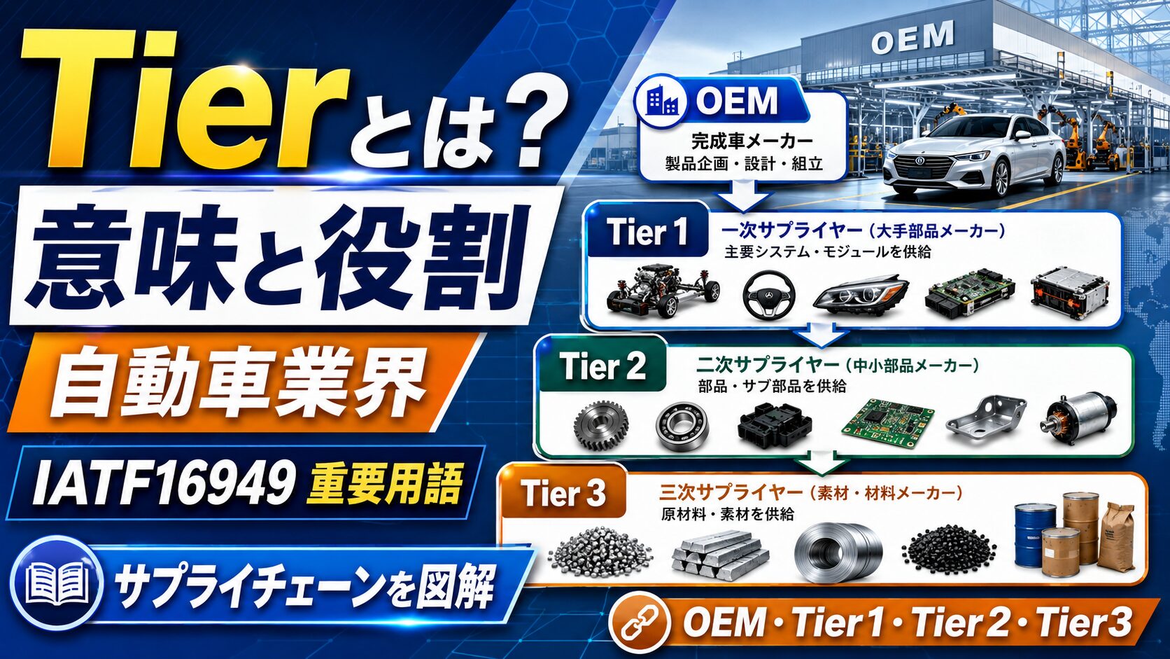 自動車業界におけるTierとは？その意味と役割を徹底解説