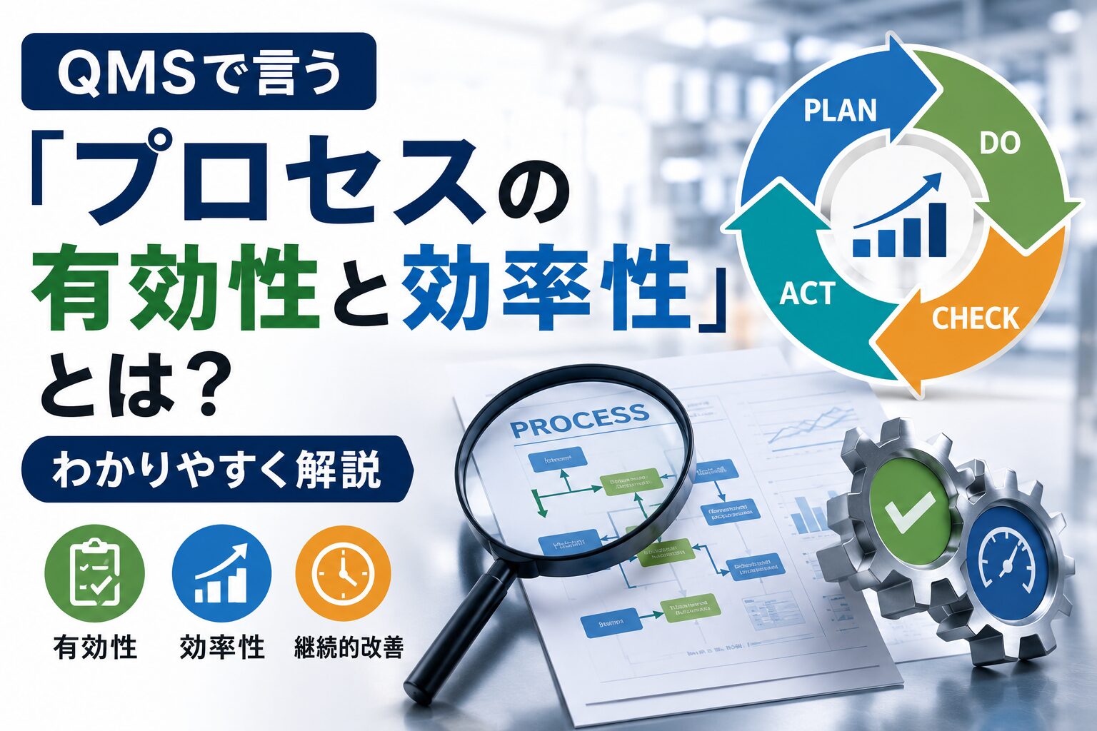 QMSで言う「プロセスの有効性と効率性」とは？わかりやすく解説