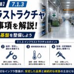 【ISO9001攻略】7.1.3：インフラストラクチャの要求事項徹底解説！