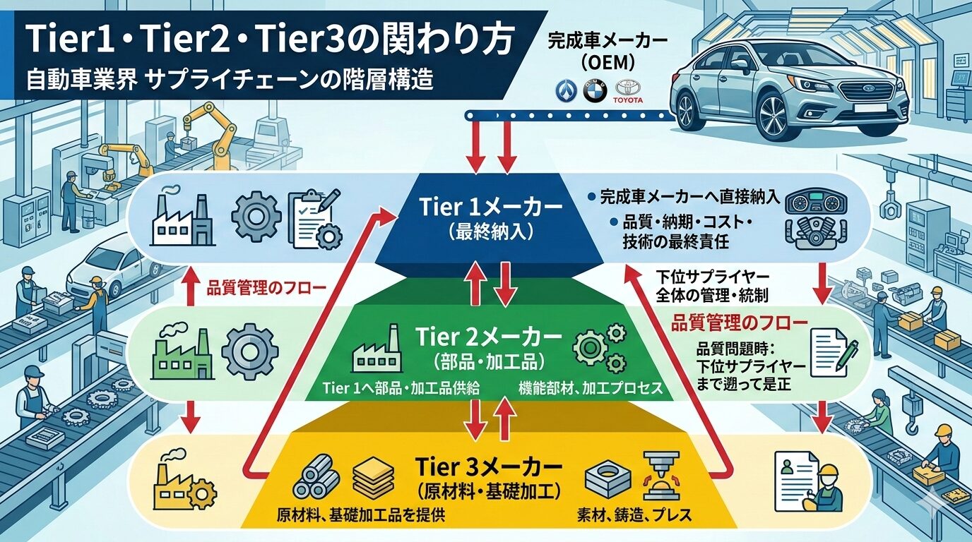 【図解あり】自動車部品Tier1企業一覧：OEMと取引する主要サプライヤー解説①