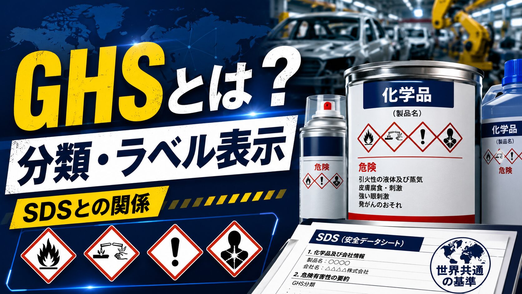GHSとは？化学品の分類・ラベル表示を統一する国際基準とSDSとの関係