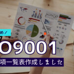 ISO9001の要求事項一覧!シンプルにまとめてみました!