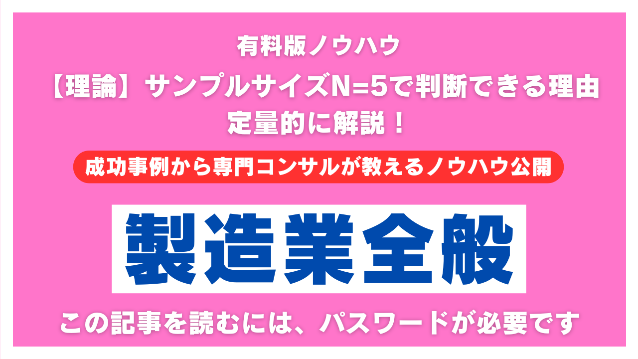 【理論】サンプルサイズN=5で判断できる理由を定量的に解説！
